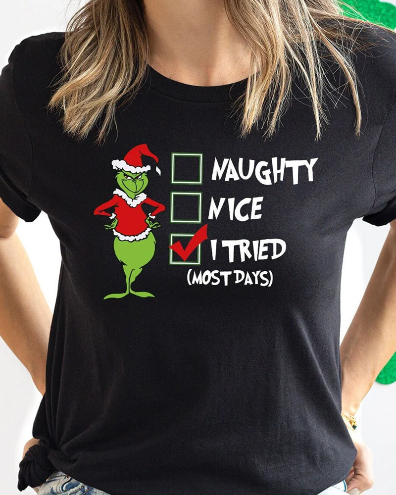 Grinch Christmas casual T-shirt 2024 f/w christmas grinch spring summer t-shirts