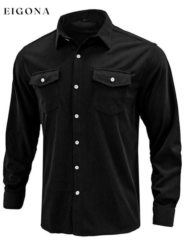 Men’s Solid Color Regular Fit Corduroy Shirt Jacket clothes long sleeve men jacket mens mens shirts