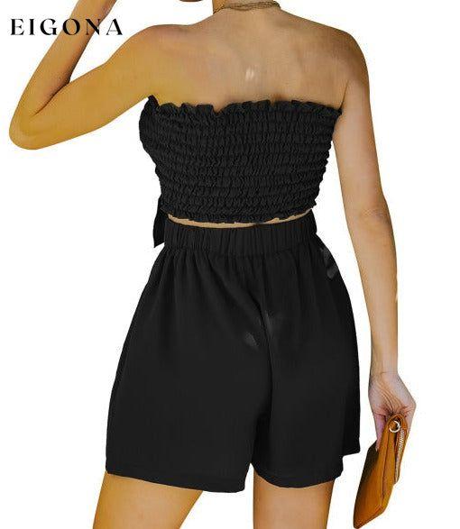 Women's Sexy Wrap Top Shorts Two Piece Set clothes sets