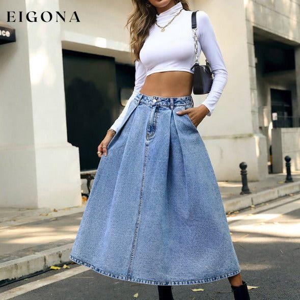 Women's Fashion Street Casual Denim Skirt Clothes