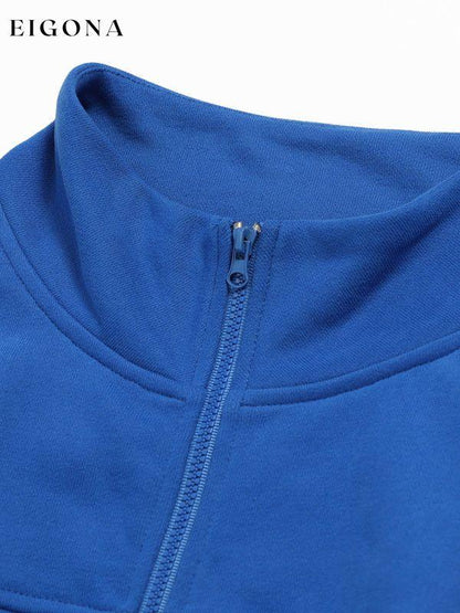Women's Outdoor Drawstring Zipper Loose Long Sleeve Sweatshirt Clothes