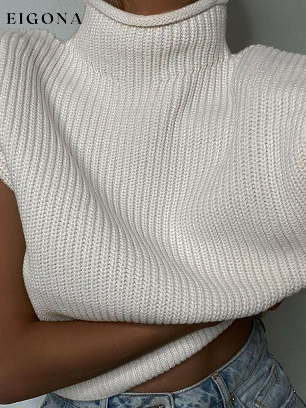 New solid color sexy turtleneck short-sleeved sweater top clothes shirt shirts short sleeve top tops