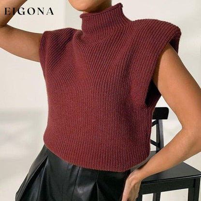 New solid color sexy turtleneck short-sleeved sweater top clothes shirt shirts short sleeve top tops