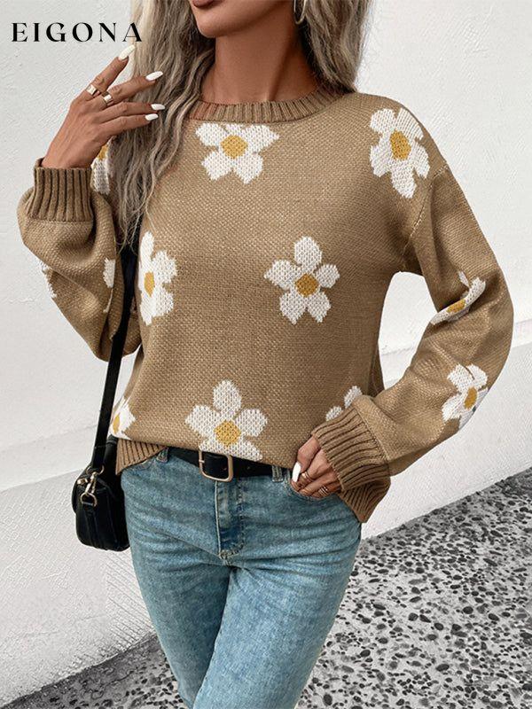 New Fashion Women's Long Sleeve Jacquard Sweater clothes Sweater sweaters