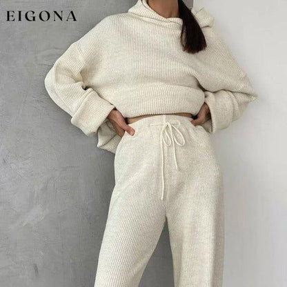 Women's Home Fashion Sports Sweatshirt Set Two-Piece Set clothes Lounge Pajamas]