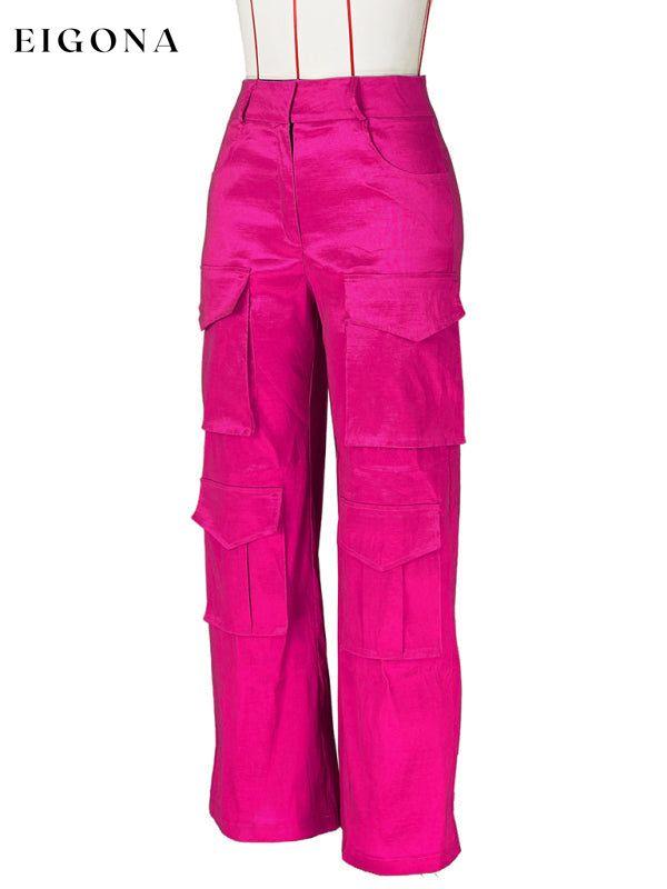 Women's casual multi-pocket cargo trousers bottoms clothes pants Women's Bottoms