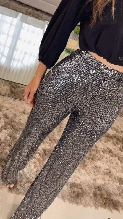 Women's Sequined Party Pants Pants