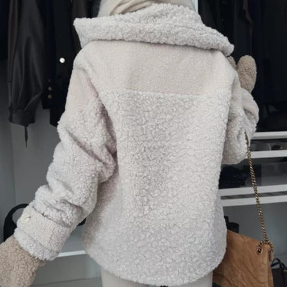 Women's Lapel Long Sleeve Fur Coat Coats Tops