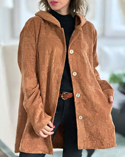 Women's Corduroy Casual Jacket Jacket Top