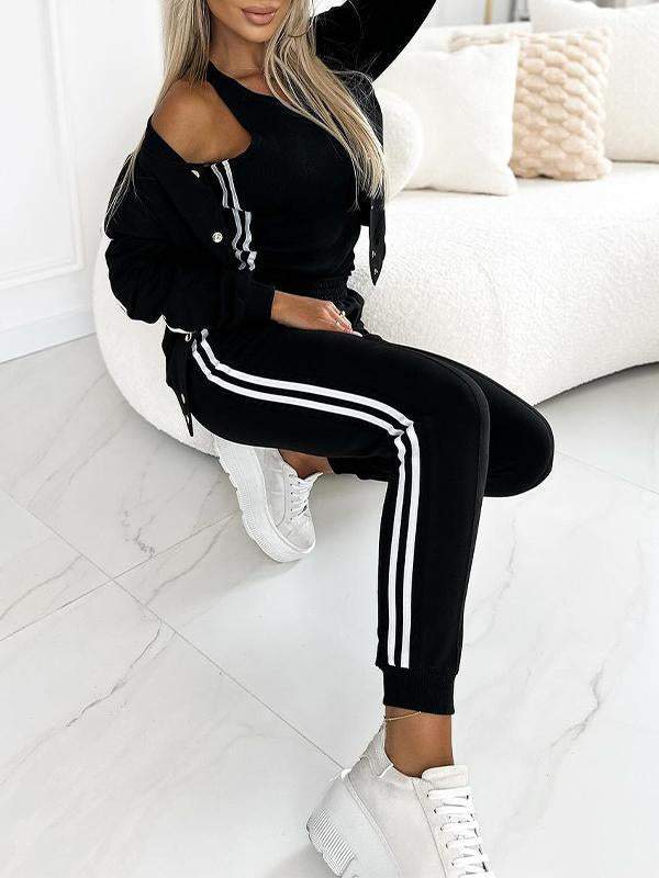 Casual Sports Fashion Cardigan Suit Suit