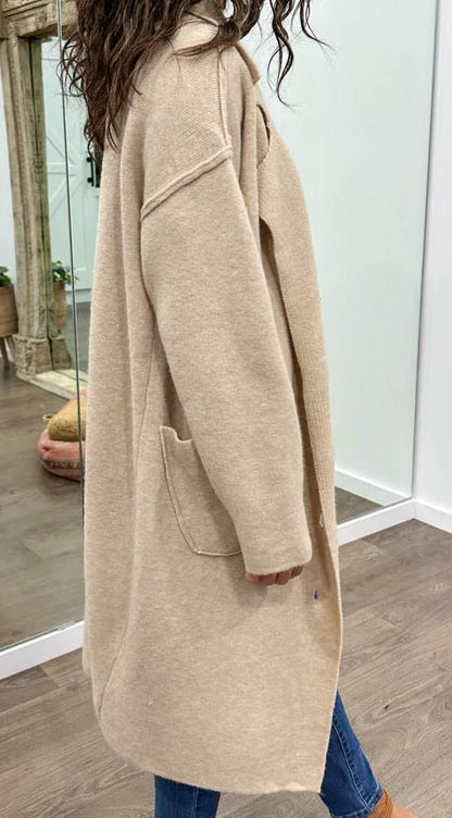 Women's Casual Solid Color Sweater Cardigan Coat coat