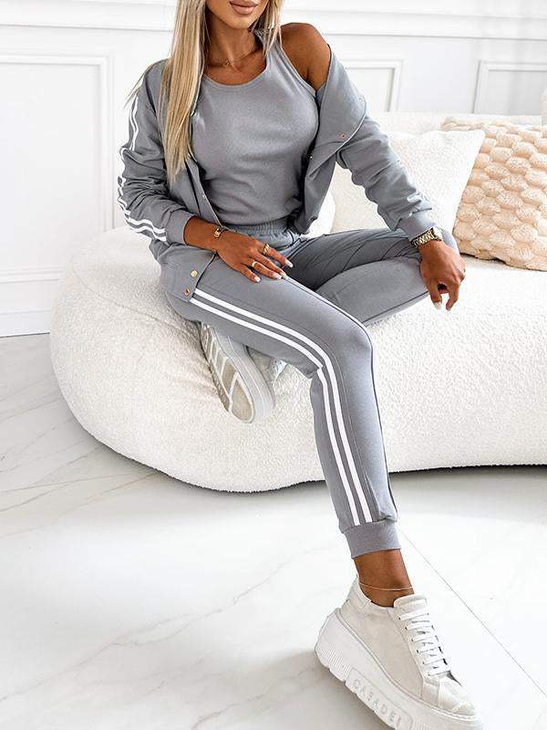 Casual Sports Fashion Cardigan Suit Suit