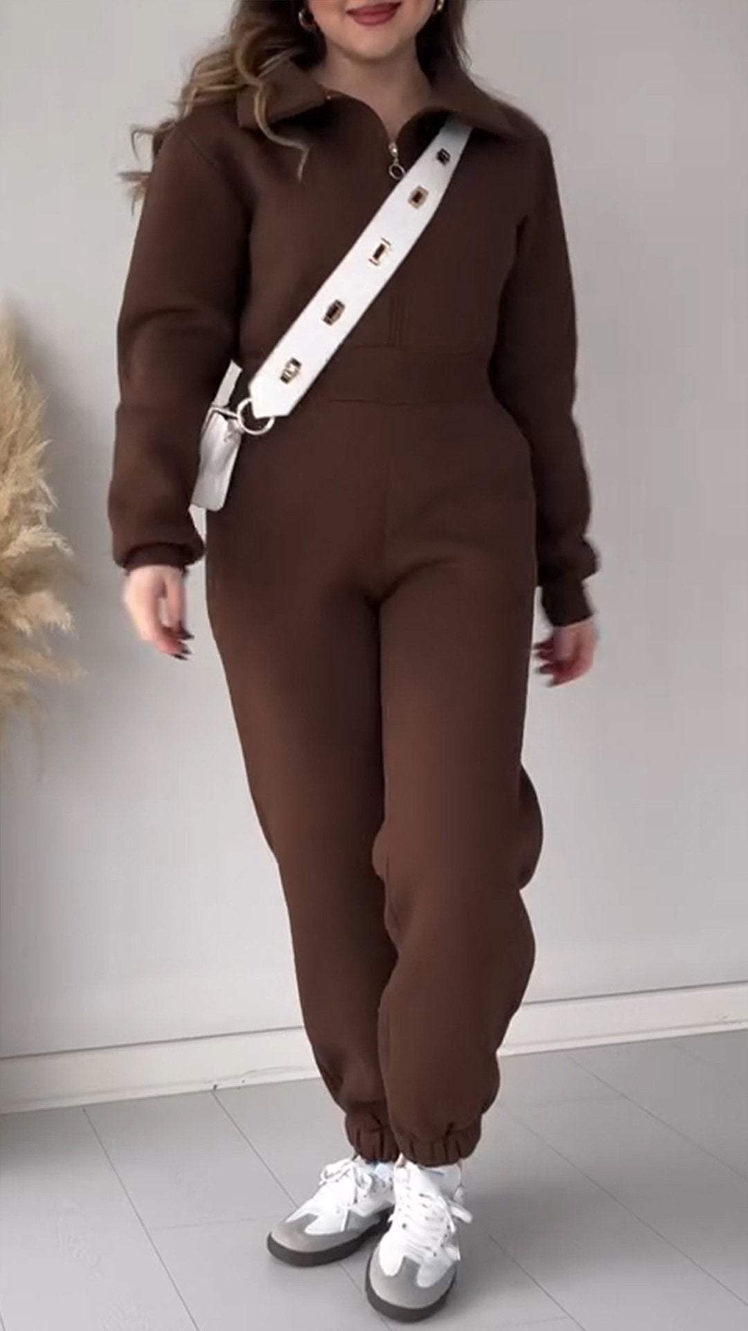 Women's Long Sleeve Jumpsuit Sets Two-piece Set