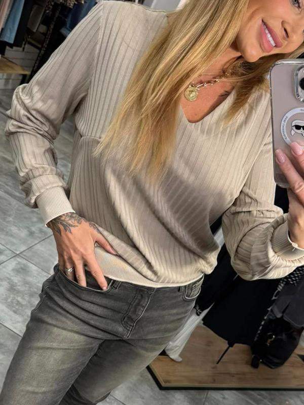 Women's V-neck Long Sleeve Sweater Sweater Tops