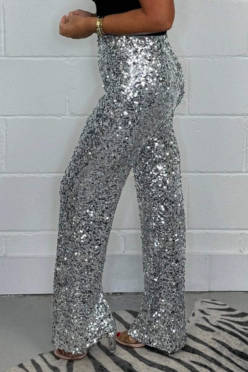 Women's Sequined Party Pants Pants