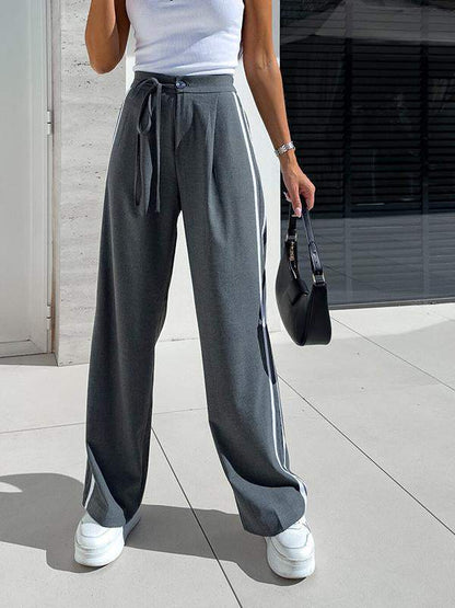 Women's Side Stripe Casual Trousers pants Trousers