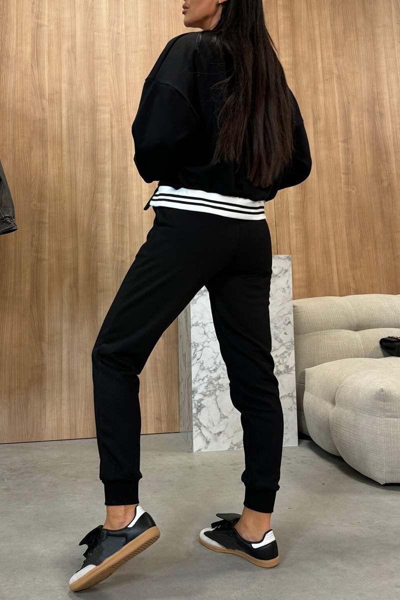 Women's baseball jacket and pants two-piece set Pants Set Sets Two piece sets