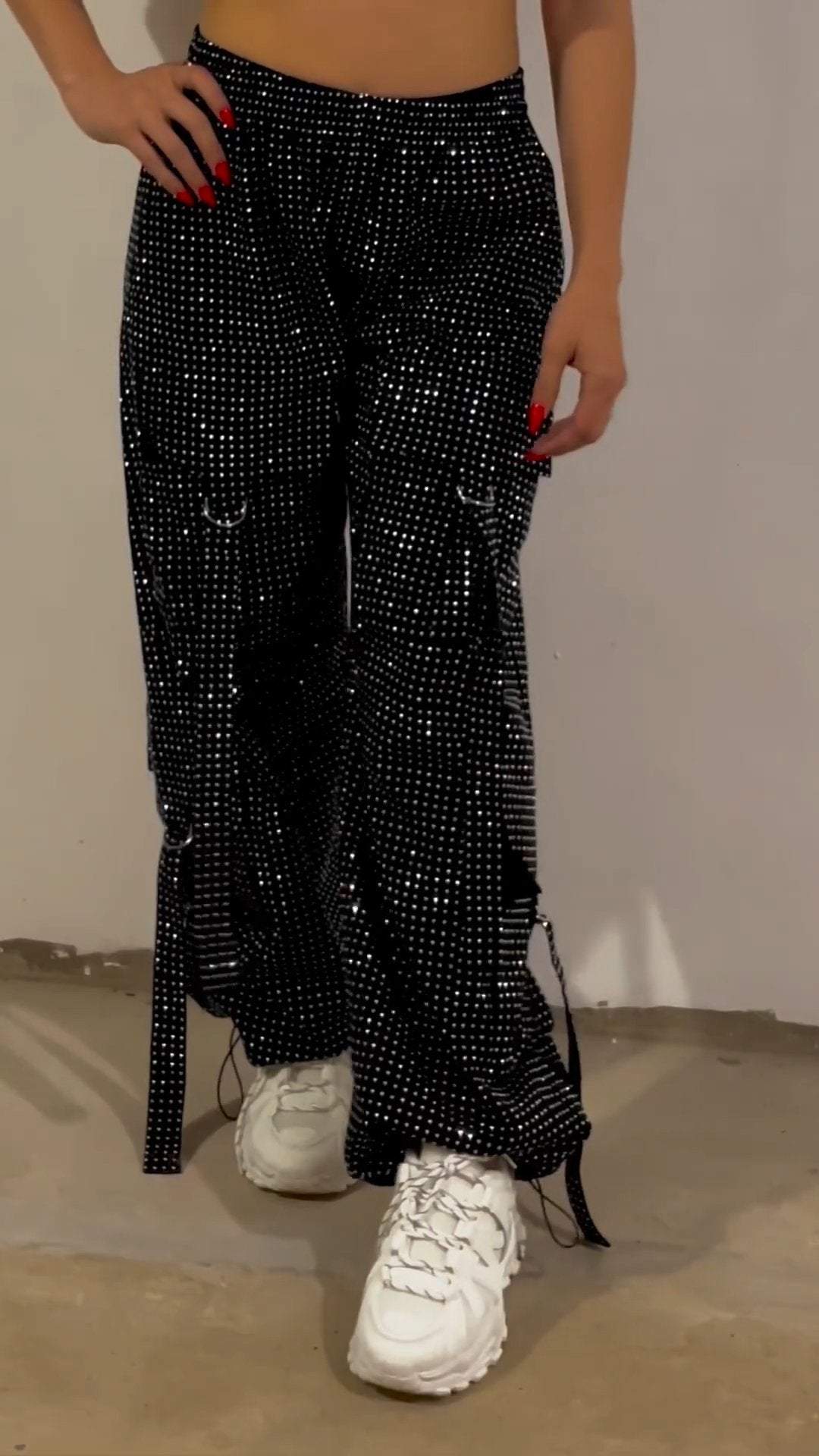 Women's Sequined Trousers Pants