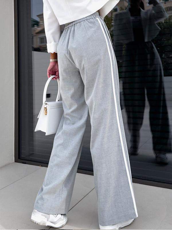 Women's Side Stripe Casual Trousers pants Trousers