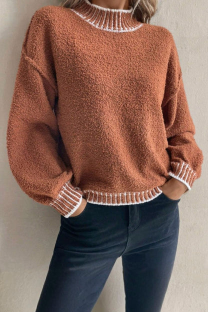 Women's Casual Loose Knitted Sweater sweaters Top