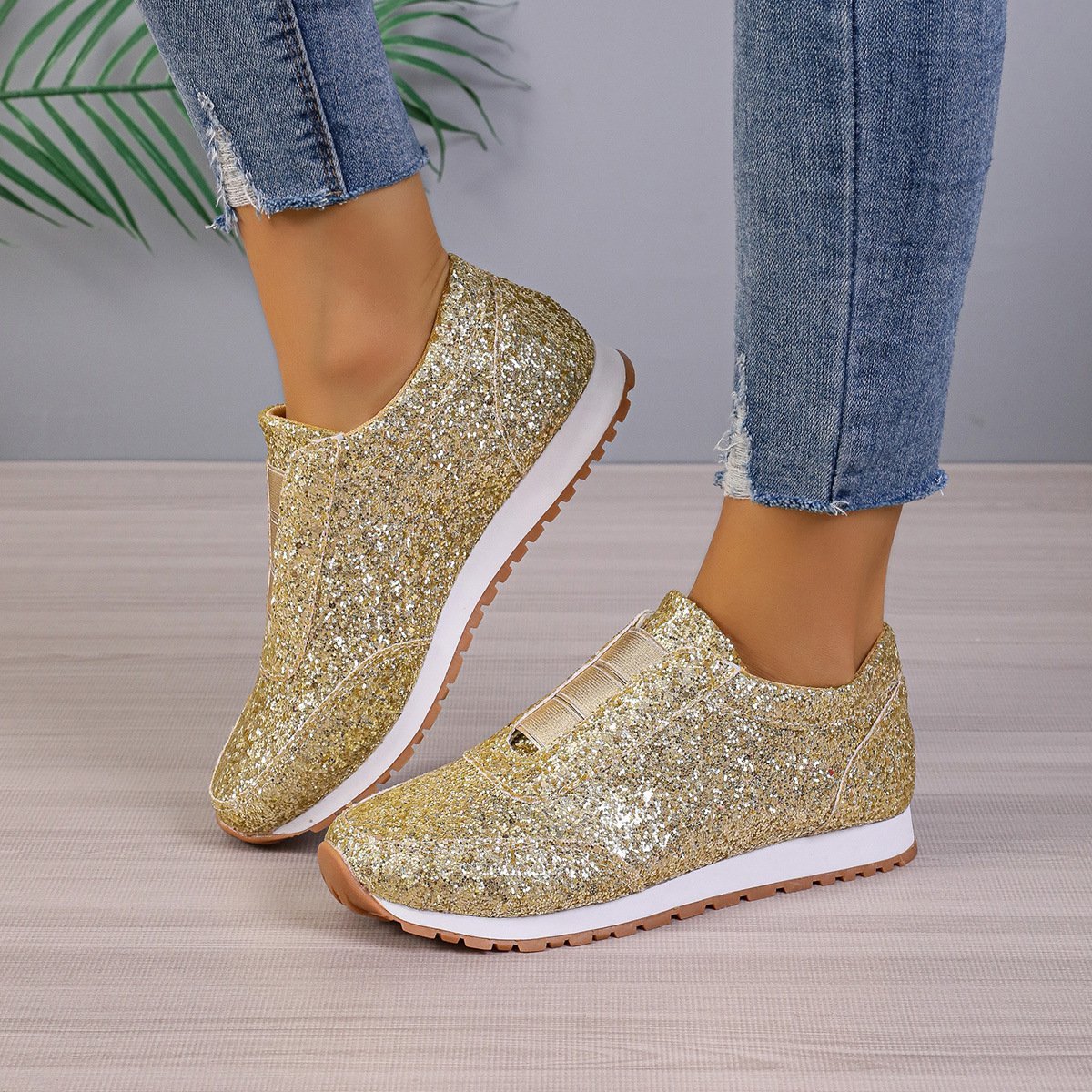 Women's Sequined Casual Sports Shoes Shoes