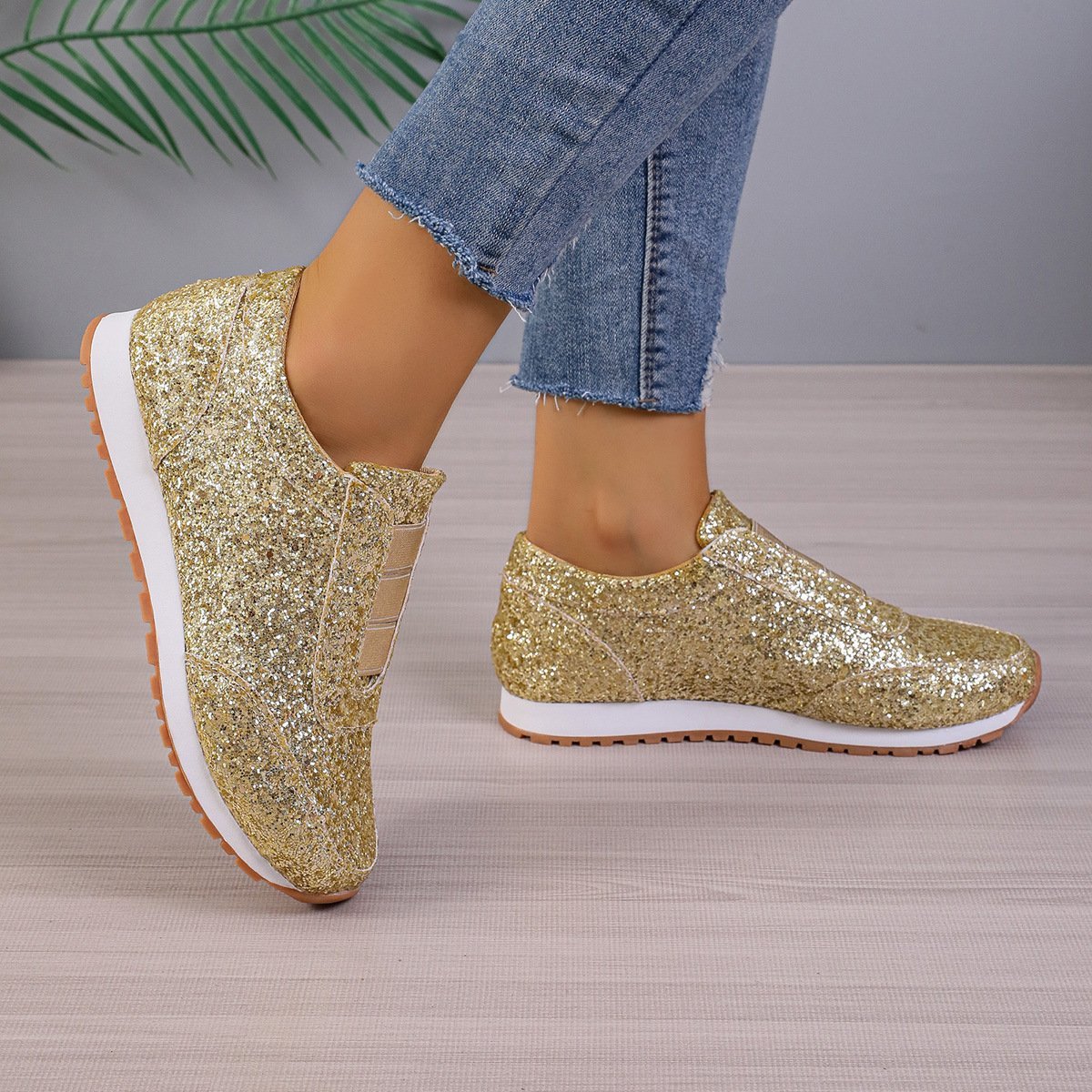 Women's Sequined Casual Sports Shoes Shoes