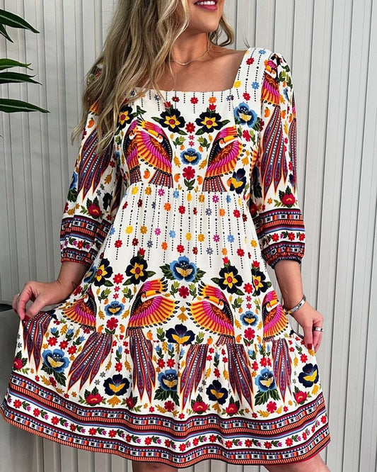 Women's Printed Pattern Dress Dress