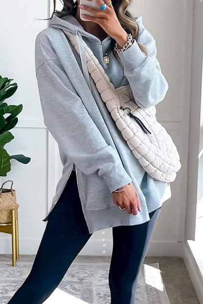 Women's Casual Solid Color Hoodie Top Hoodie Tops