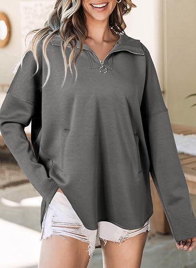 Women's Hooded Half-face Long-sleeved Casual Sweatshirt tops