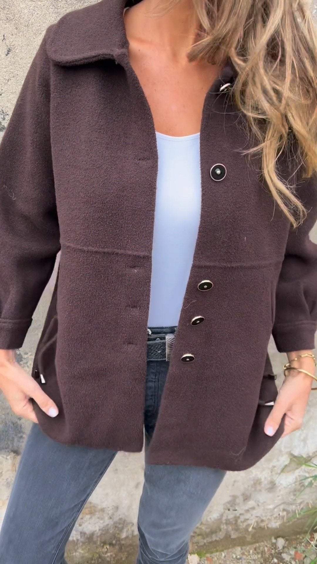 Women's Slim-fit Base Breasted Coat coat