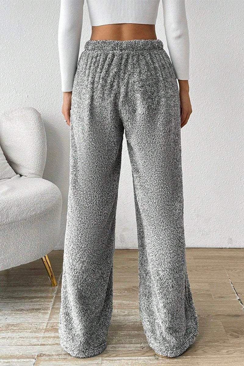 Women's Casual Solid Color Warm Plush Pants bottoms pants