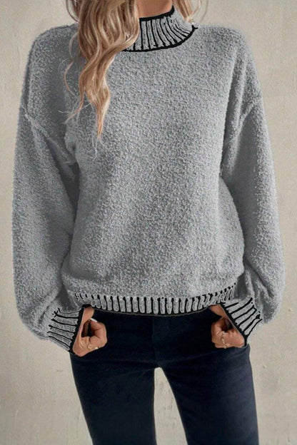 Women's Casual Loose Knitted Sweater sweaters Top