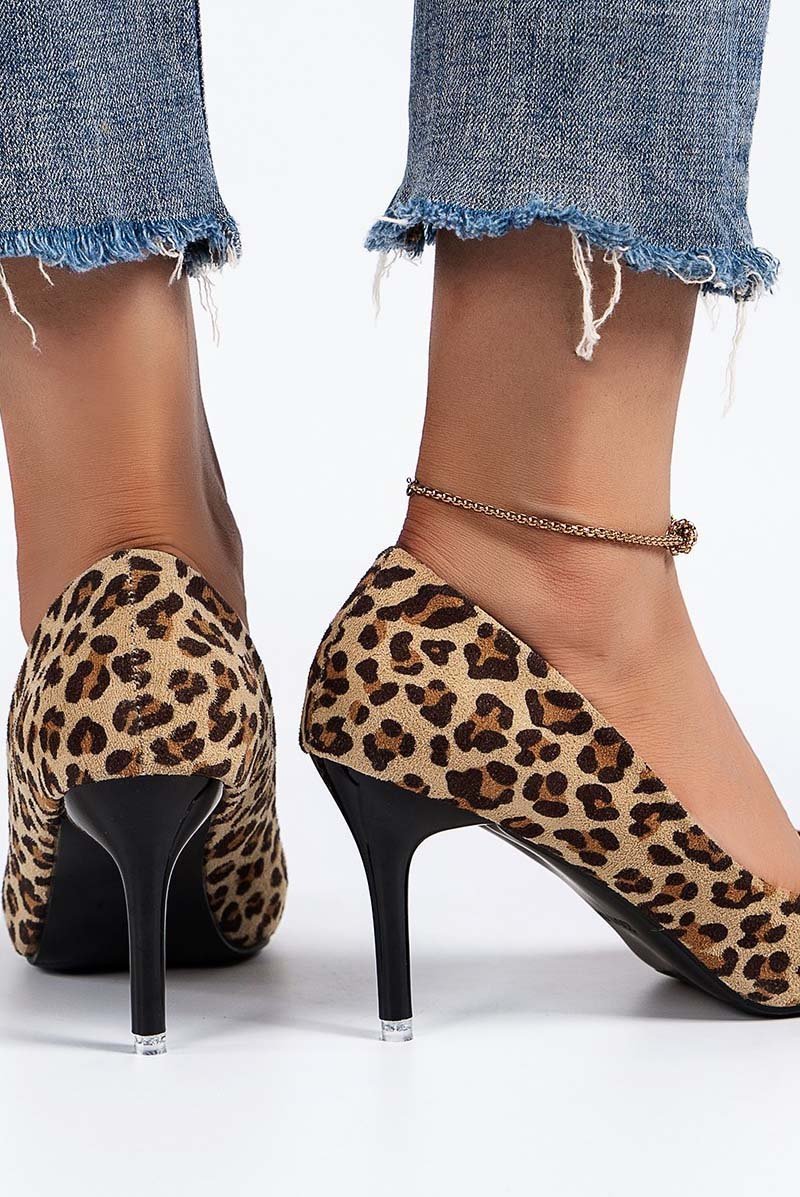 Women's Fashion Pointed Toe Leopard Print High Heels High heel Shoes