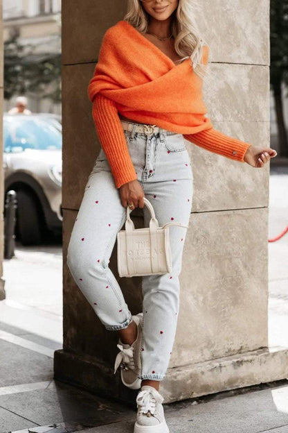 Women Should Wear Knitted Long-sleeved Sweaters In Autumn Sweaters tops