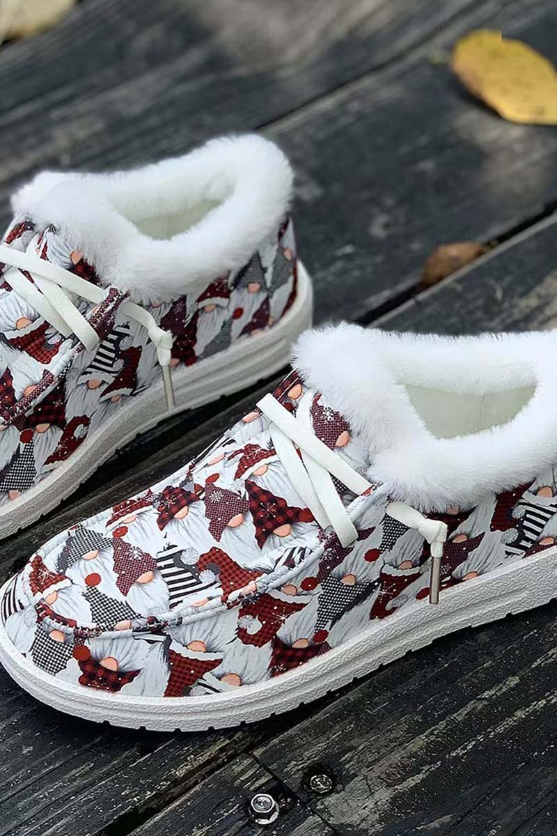 Women's Christmas printed warm cotton shoes Shoes