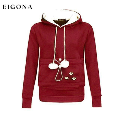 Hoodie Red clothes refund_fee:1200 tops