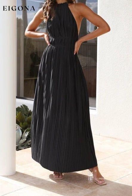 New style fashionable fresh off-shoulder halterneck strappy personalized backless long dress Black clothes dress dresses long sleeve dresses maxi dress