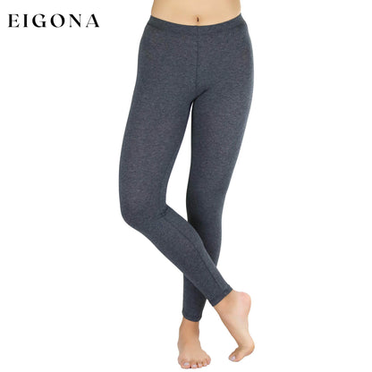 Women's Skinny Fit Cotton Full Length Leggings - Regular and Plus Sizes Charcoal __stock:100 bottoms refund_fee:800 show-color-swatches