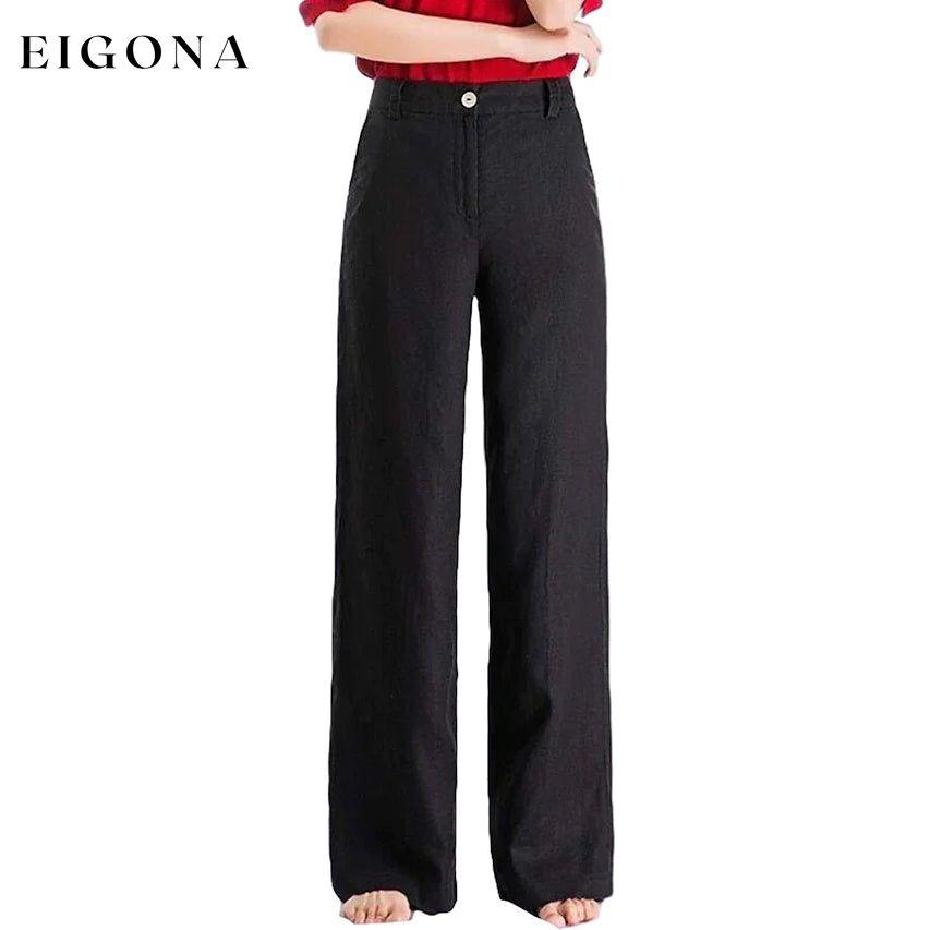 Women's Basic Soft Straight Twill Pants __stock:200 bottoms refund_fee:1200