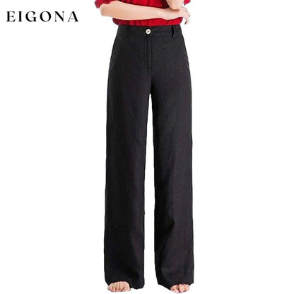 Women's Basic Soft Straight Twill Pants __stock:200 bottoms refund_fee:1200