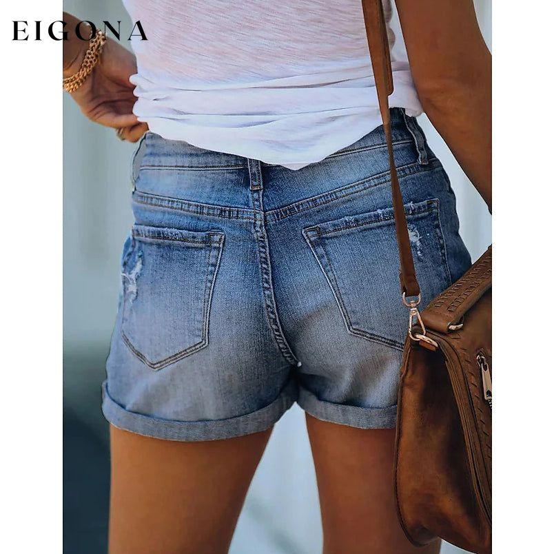 Women's Casual Fashion Jeans Denim Shorts __stock:200 bottoms refund_fee:1200