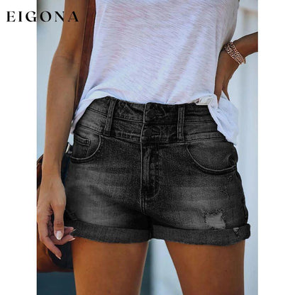 Women's Casual Fashion Jeans Denim Shorts __stock:200 bottoms refund_fee:1200