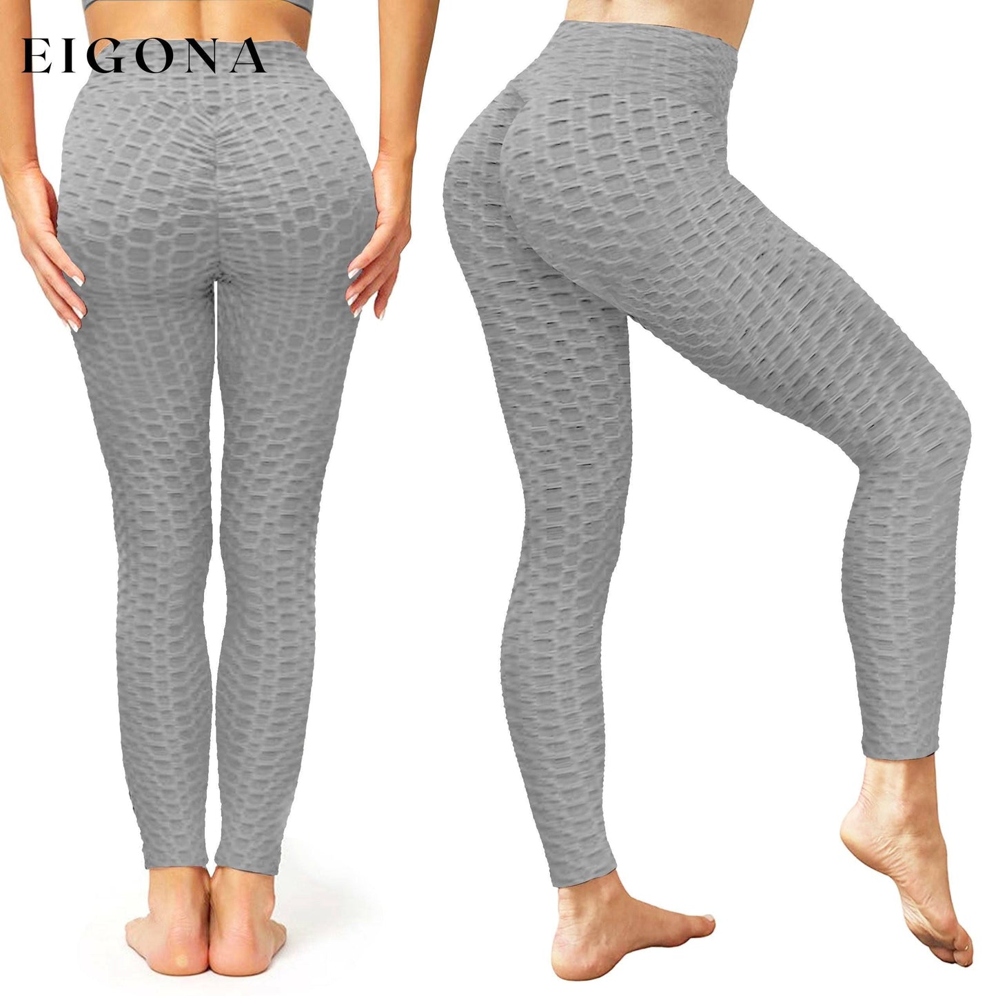 Women's High-Waist Tik-tok Booty Leggings Gray __stock:50 bottoms refund_fee:800