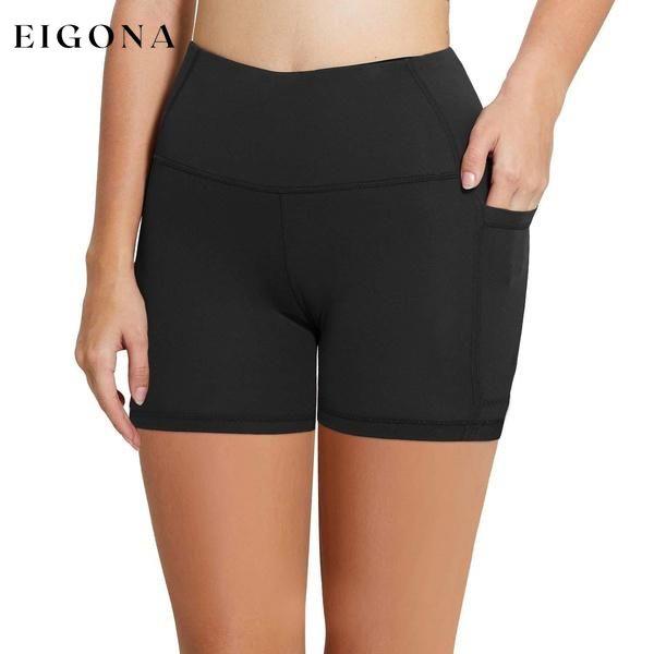 Women's High Waist Workout Biker Yoga Shorts with Side Pockets bottoms refund_fee:800