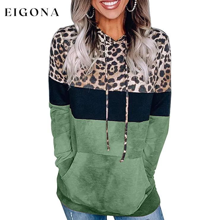 Women's Hoodie Sweatshirts Casual Animal Print Green __stock:500 clothes refund_fee:1200 tops