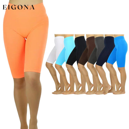 Women's Nylon Above Knee-Length Legging Shorts __stock:350 bottoms refund_fee:800