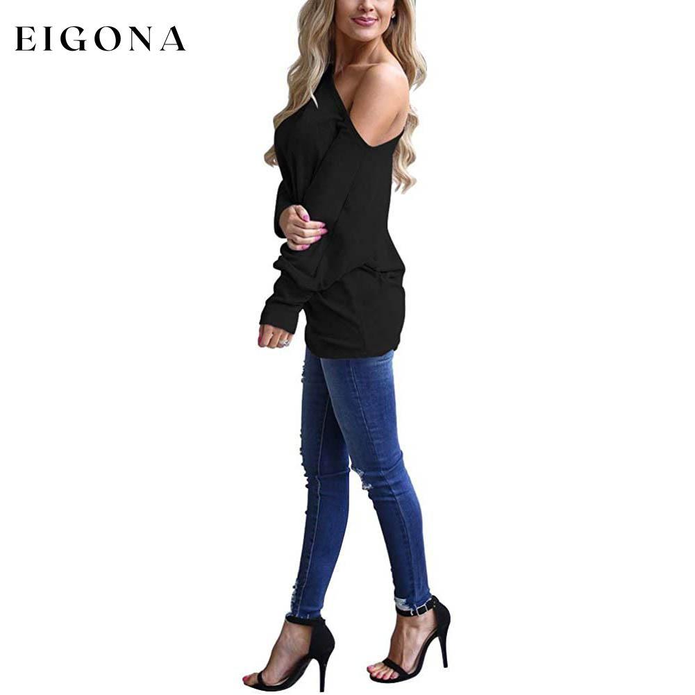 Women's Off-Shoulder Long-Sleeved Top clothes refund_fee:800 tops