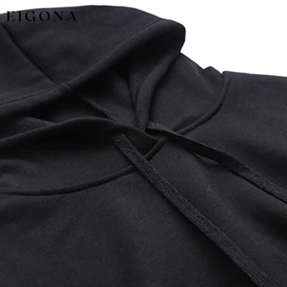 Women's Pullover Fleece Drop Shoulder Striped Hoodie __stock:100 clothes refund_fee:1200 tops