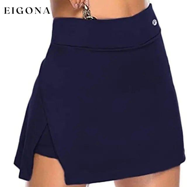 Women's Sports Skirt Running Skirt Sweatpants Dark Blue __stock:200 bottoms refund_fee:1200
