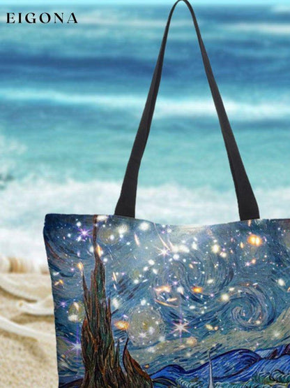 Oil Painting & Space Image Print Bag starry